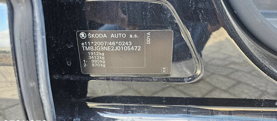 Skoda Octavia cena 45900 przebieg: 237000, rok produkcji 2017 z Lublin małe 232